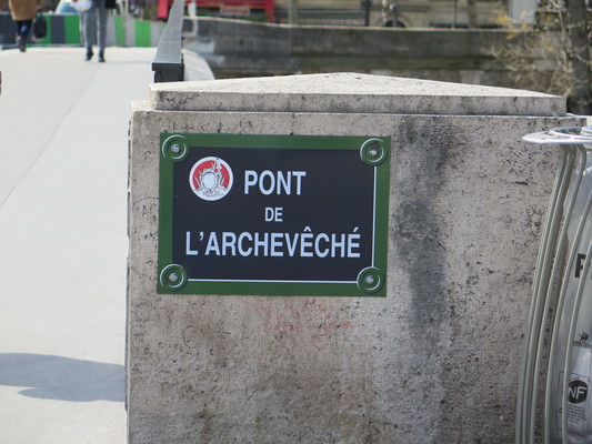 Pont de l'Archevêché, 2019