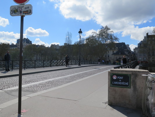 Pont de l'Archevêché, 2019